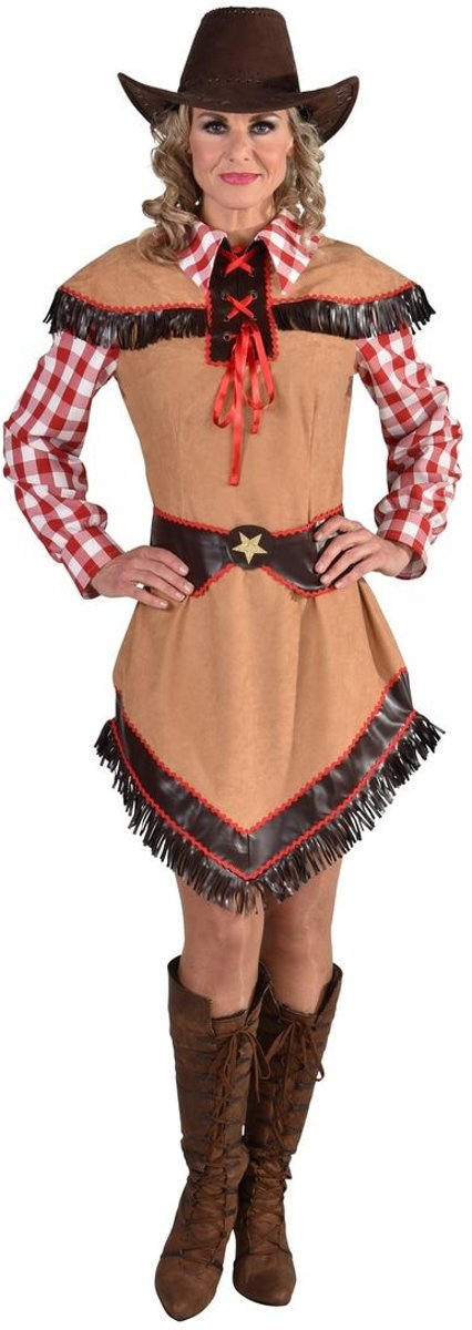 Cowboy & Cowgirl Kostuum | Wilde Westen Cowgirl Randy Ranch | Vrouw | Large | Carnaval kostuum | Verkleedkleding